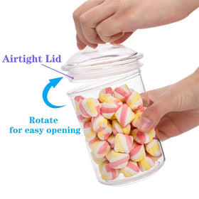 DEAYOU airtight lid with silicone seal on jar guarding contents from moisture