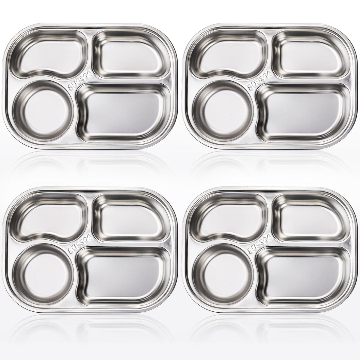 DEAYOU dishwasher-safe divided plate cleans quickly after meals.