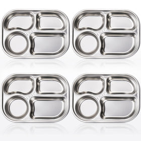 DEAYOU dishwasher-safe divided plate cleans quickly after meals.