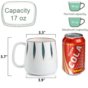 DEAYOU hand-painted patterns on mugs add chic tea-time style.