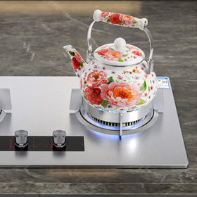 DEAYOU no whistle kettle reduces kitchen noise during morning routines
