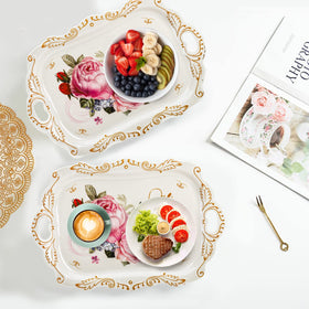 DEAYOU trays for outdoor and indoor use, ideal for patio gatherings.