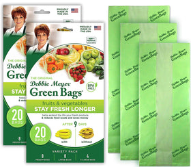 Debbie Meyer GreenBags 40-pack front view for organized, fresh produce storage