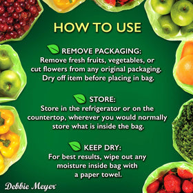 Debbie Meyer GreenBags made in USA highlight domestic manufacturing quality.