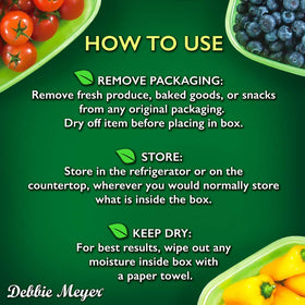 GreenBox stored in fridge or tote, perfect for on the go meal prep.