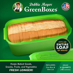 Debbie Meyer GreenBoxes for fruit and vegetables preserves crispness and reduces spoilage.