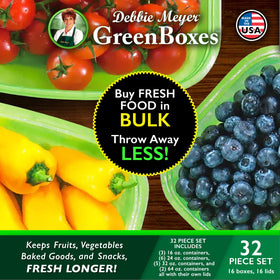 Debbie Meyer UltraLite GreenBox 24oz container ideal for fruits and snacks on the go.