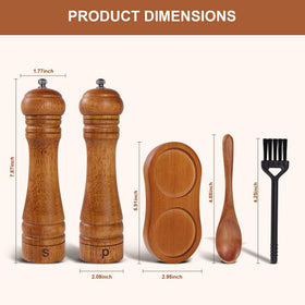 DEBETOOL oak pepper mill on its stand ready for bold flavors