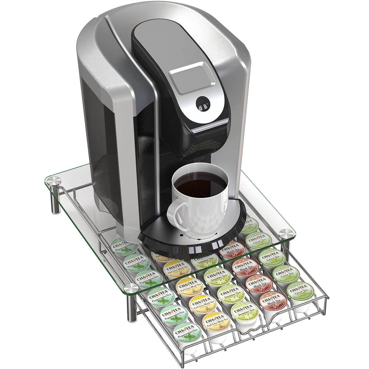 Compact 30-pod storage drawer by Deco Brothers keeps pods organized