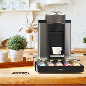 Deco Brothers capacity up to 30 large Vertuo pods for daily use.