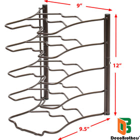Deco Brothers bronze rack demonstrates vertical or horizontal installation