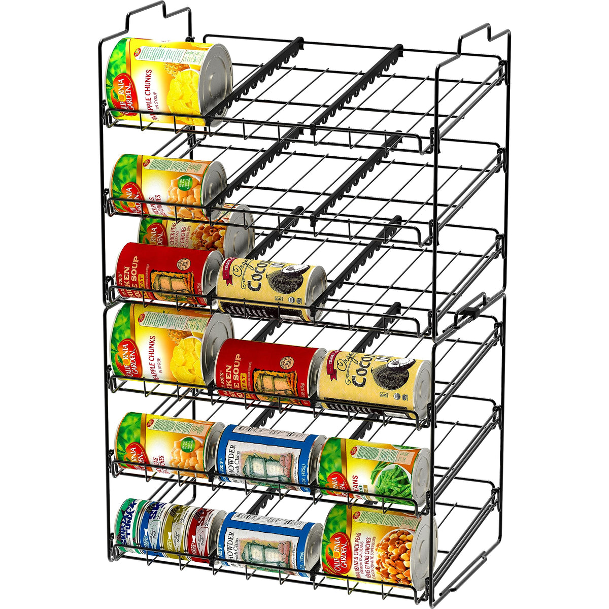 Deco Brothers black finish pantry rack ideal for compact kitchens