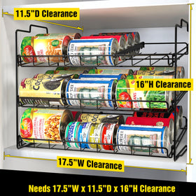 Deco Brothers stackable rack adjustable dividers for different can sizes