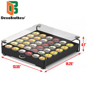 Deco Brothers crystal tempered glass drawer open demonstrates smooth sliding.