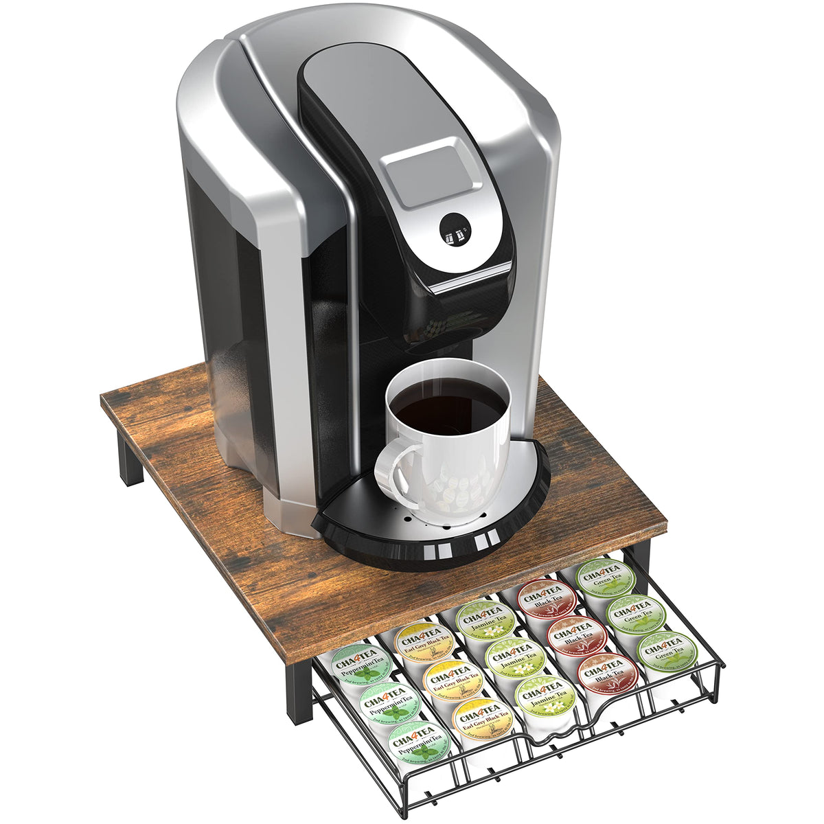 Deco Brothers K-Cup drawer dimensions guide fit for Keurig setups.