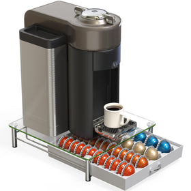 Deco Brothers Vertuo pod drawer holds 24 large or 48 small capsules.