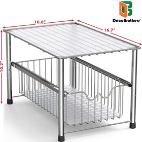 DecoBrothers space-saving setup enabling two-set stacking for extra storage