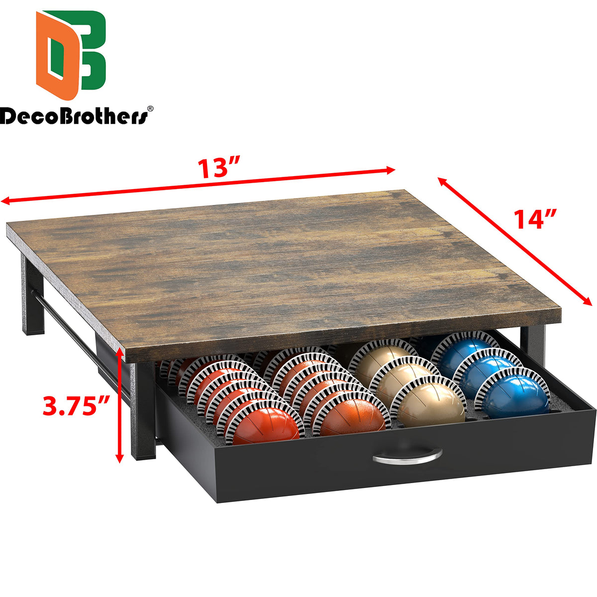 DecoBrothers Vertuo Drawer under machine fit saving counter space
