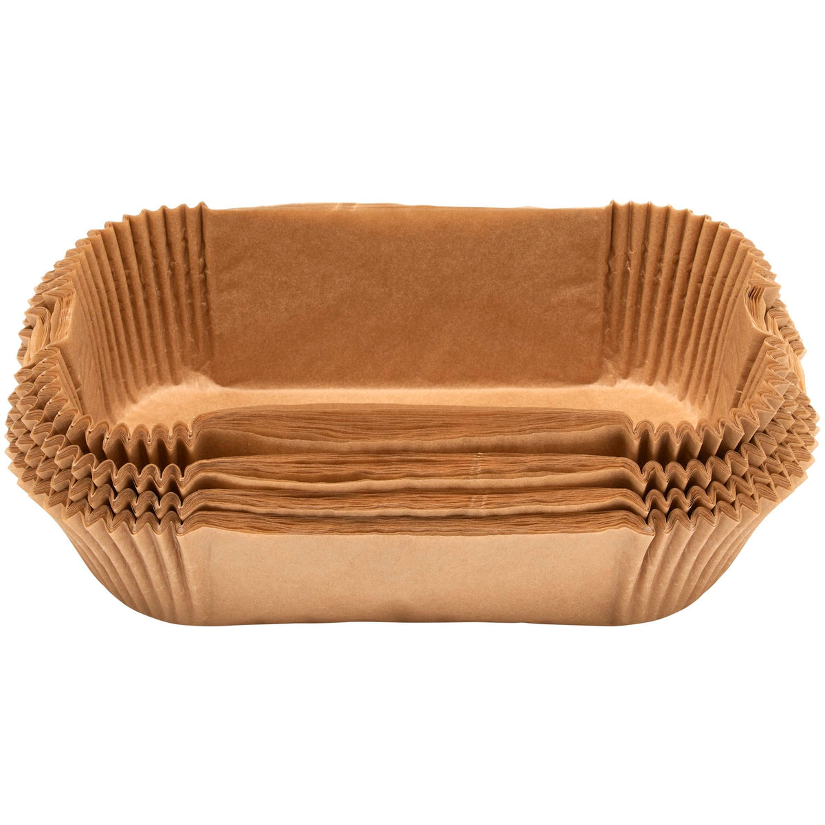 DecoPac air-fryer liner raising-edge view protects sides during cooking.