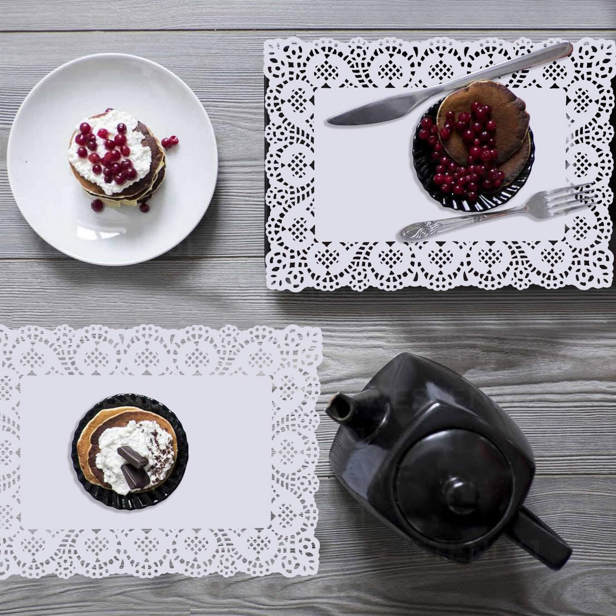 DECORA tear-resistant paper doilies simplify post-event cleanup
