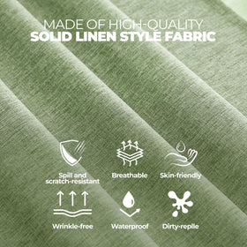 Decorelia dining patio round tablecloth suitable for indoor outdoor use