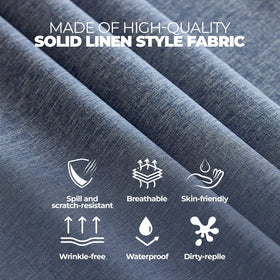 Decorelia easy-care tablecloth can be machine washed and dried on low heat.