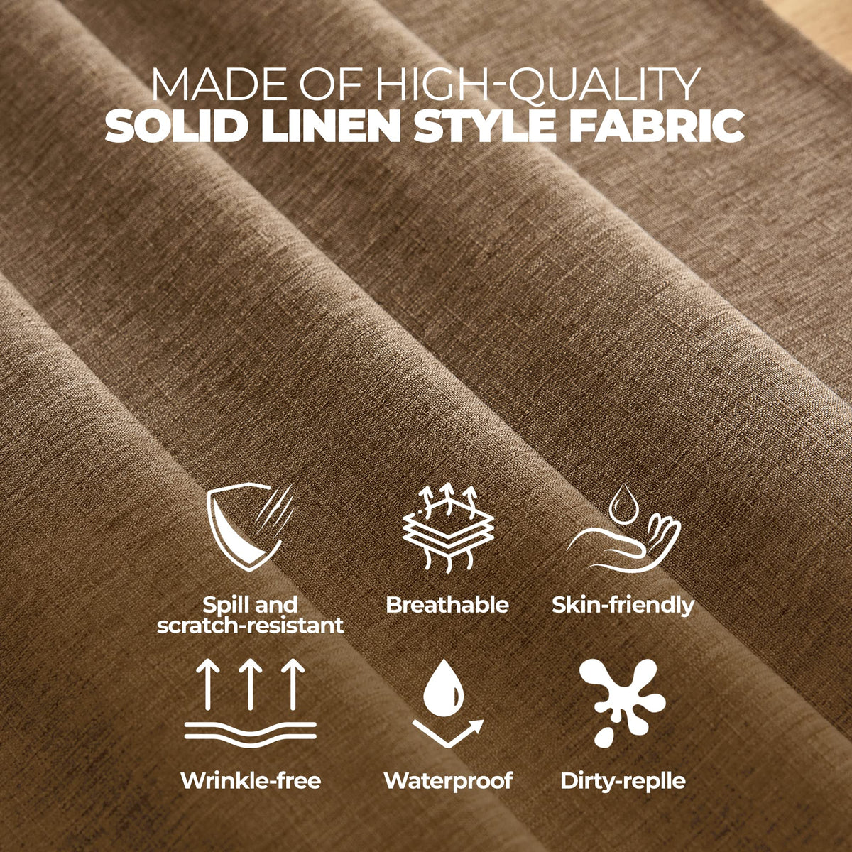 Decorelia tablecloth provides scratch protection for tables