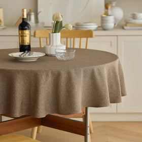 Decorelia waterproof round tablecloth 70inch protects spills during meals