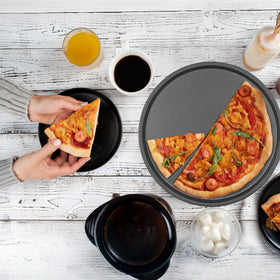 DecorRack 2-pack packaging image illustrating two pans for versatile use