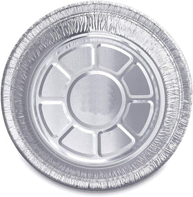 DecorRack 9-inch aluminum pans ready for baking, roasting, and meal prep