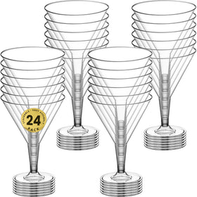 DecorRack BPA-free 7oz martini glasses ideal for safe, reusable serving