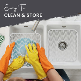DecorRack provides a drying area inside the sink for efficient cleanup.