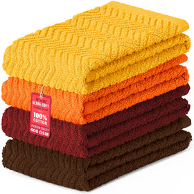 DecorRack fall set yellow towel for quick drying and kitchen accents.