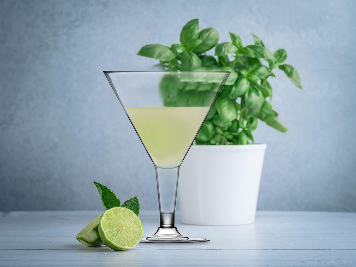 DecorRack reusable-disposable martini glasses versatile for events