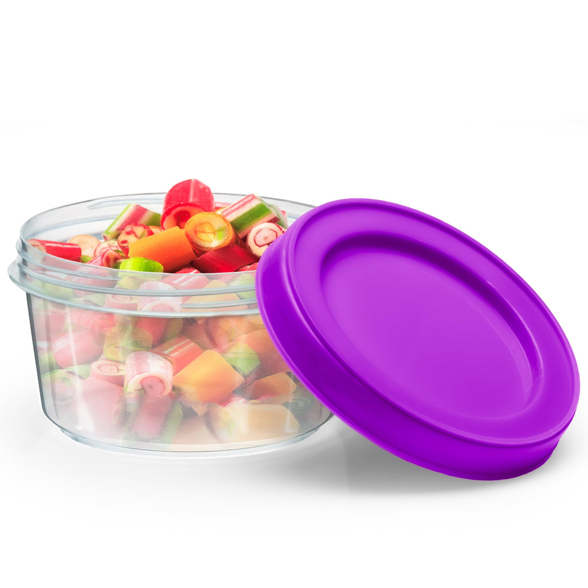 DecorRack screw-lid 7oz jar providing airtight seal for fresh meals on the go