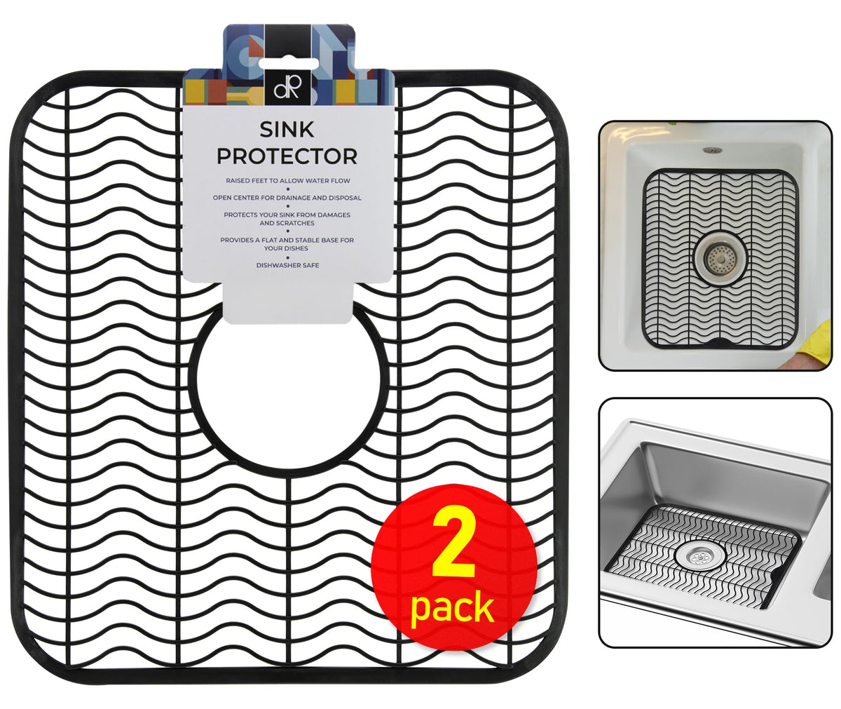 DecorRack cushions dishes to reduce chipping during washing.
