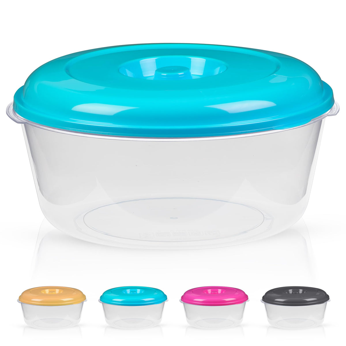 DecorRack XX-Large container stackable design saves space in fridge or cabinets.