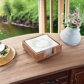 DECRAFTS natural woven napkin holder timeless decor for table and countertop