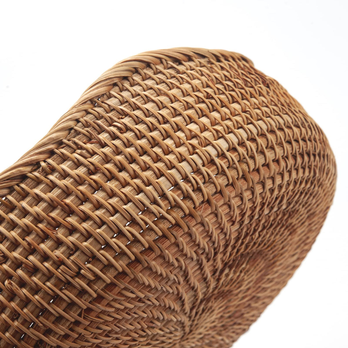 DECRAFTS rattan bread basket round small perfect for counter storage and keys