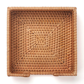 DECRAFTS square napkin holder woven design ideal for kitchen or dining room decor
