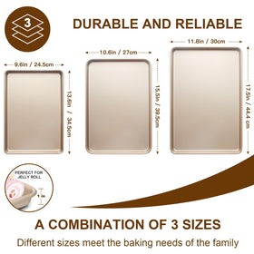 Deedro 12x17.5 half sheet ideal for roasting vegetables and sheet pan dinners.