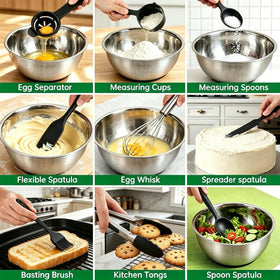 Deedro mirror-polished interior for easy cleaning and quick inspection of contents.