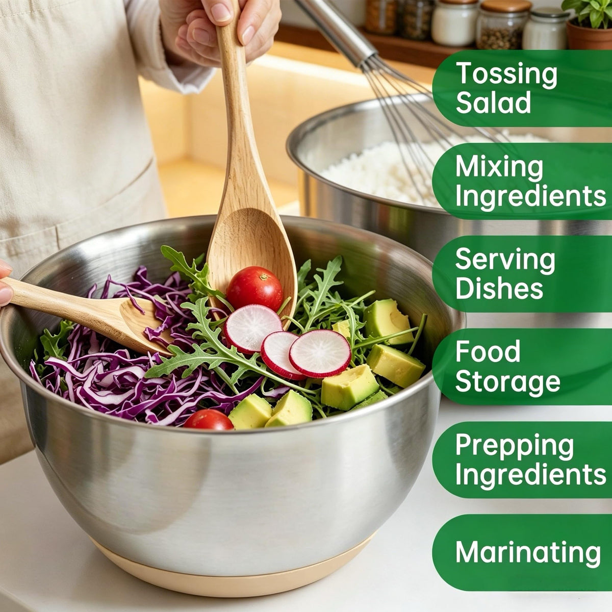 Deedro nesting design saves space and keeps lids with bowls