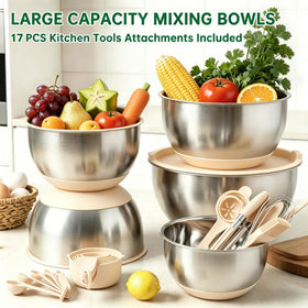 Deedro non-slip base stabilizes bowls during mixing