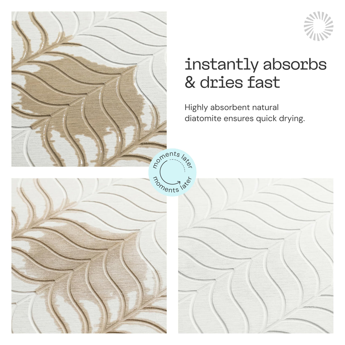 Deepstone mat dries completely between uses to reduce odors