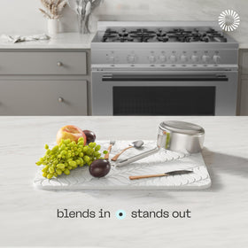Minimalist Deepstone design enhances a modern kitchen counter
