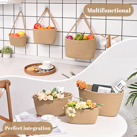 Degeyoyo over-the-door organizer setup shows a stylish, space-saving 3-tier system.