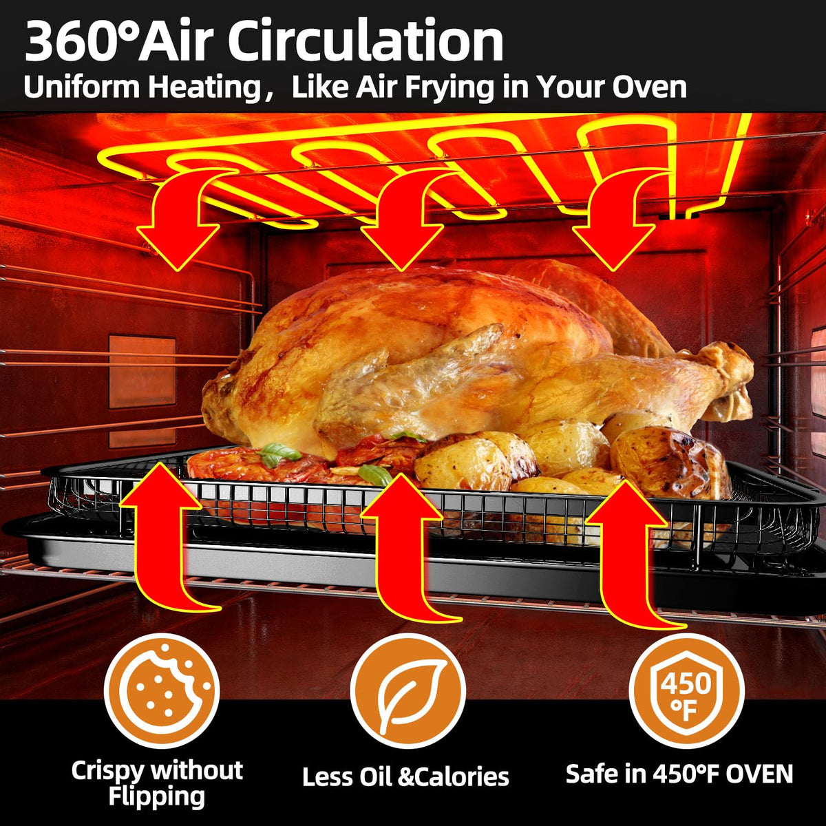 DEGOVIN parchment papers included keep oven clean during cooking
