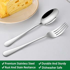 Dehov dinner knives with balanced weight for comfortable cutting.