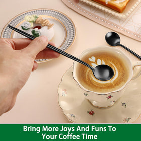 Versatile Dehov spoons suited for coffee, tea, milk, and desserts.